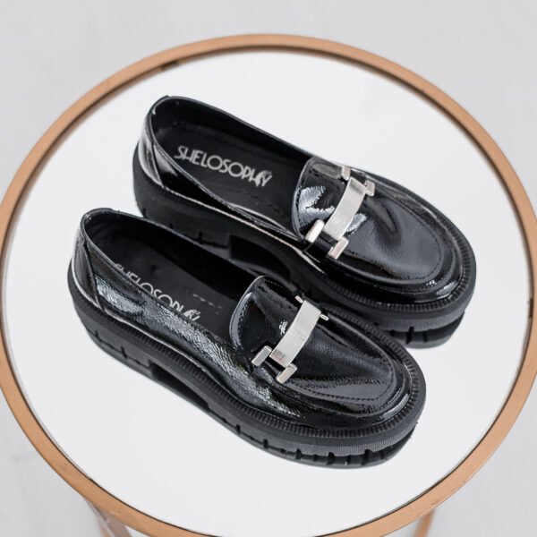 MOCASÍN MATILDE NEGRO CHAROL