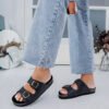 Shelosophy-38 ZUECO BIRK CUERO NEGRO