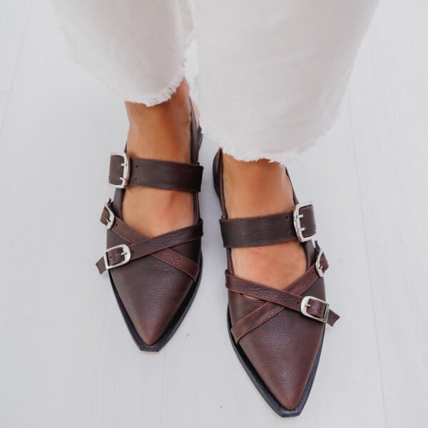 ZAPATO DIANA CUERO CHOCOLATE