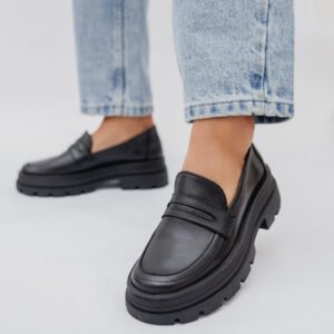 MOCASIN PREPPY CUERO NEGRO
