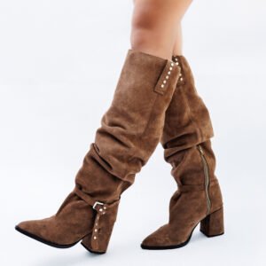 BOTA LYN GAMUZA DE CUERO SUELA [preventa]