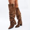 BOTA LYN GAMUZA DE CUERO SUELA [preventa]