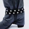 BOTA BRIGITTE CUERO NEGRO