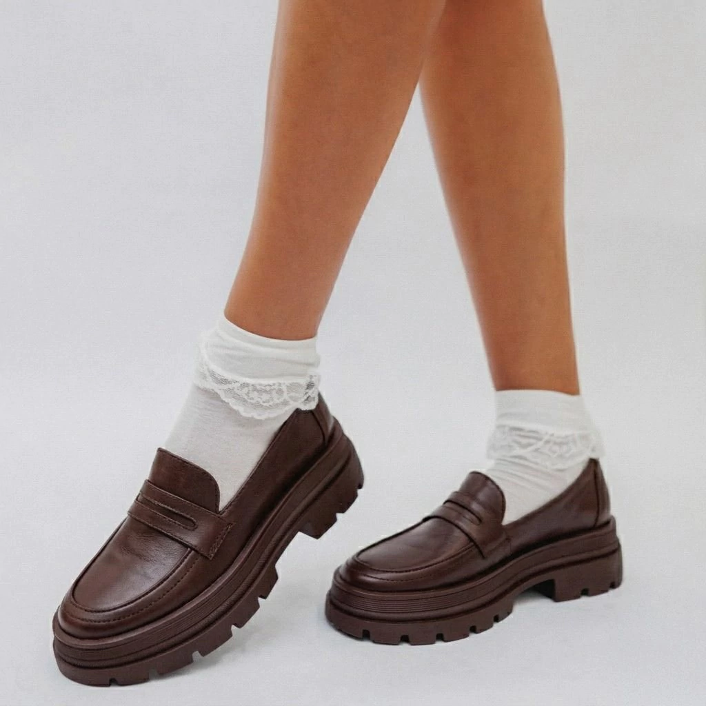 MOCASÍN PREPPY CUERO CHOCO