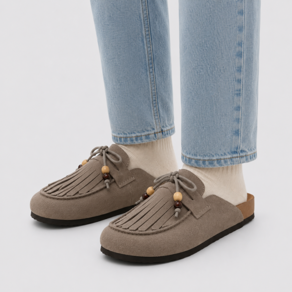 ZUECOS GRETA GRIS TOPO