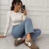 ZAPATILLA GIULIA VISÓN Y BLANCO